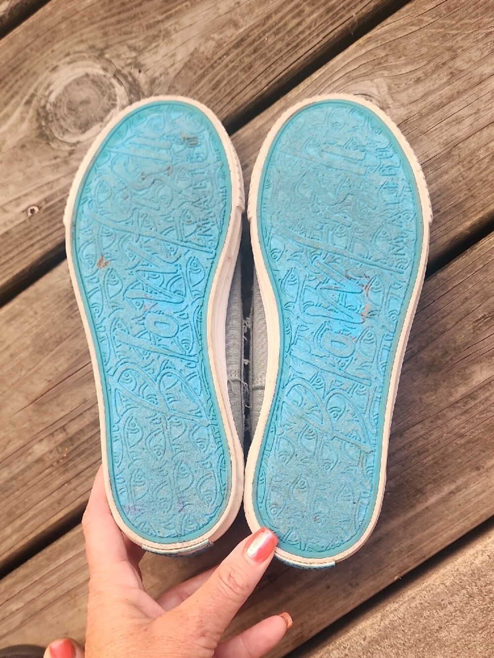 Blowfish Pale Greenish Gray Slip-On Canvas Sneakers with Elastic Straps - Picture 8 of 12